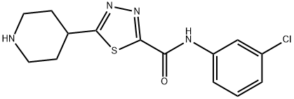 1,3,4-thiadiazole-2-carboxamide, N-(3-chlorophenyl)-5-(4-p Struktur