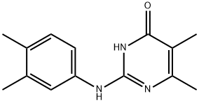 2-[(3,4-Dimethylphenyl)amino]-5,6-dimethylpyrimidin-4(3H)-one Struktur