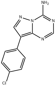 8-(4-Chlorophenyl)pyrazolo[1,5-a][1,3,5]triazin-4-amine Struktur