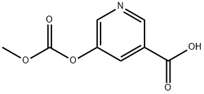 5-[(Methoxycarbonyl)oxy]nicotinic acid Struktur