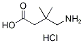 4-Amino-3,3-dimethylbutanoic acid hydrochloride Struktur