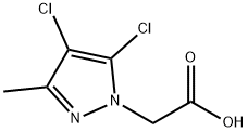 (4,5-Dichloro-3-methyl-1H-pyrazol-1-yl)acetic acid Struktur