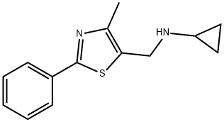 N-[(4-Methyl-2-phenyl-1,3-thiazol-5-yl)methyl]-cyclopropanamine dihydrochloride Struktur