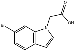 (6-Bromo-1H-indol-1-yl)acetic acid Struktur