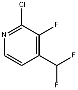 2-Chloro-3-fluoro-4-(difluoromethyl)pyridine Struktur