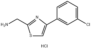 {[4-(3-Chlorophenyl)-1,3-thiazol-2-yl]-methyl}amine dihydrochloride Struktur