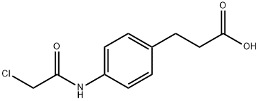 N-Chloroacetyl-4-aminophenylpropionic acid Struktur