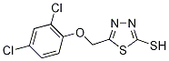 5-[(2,4-Dichlorophenoxy)methyl]-1,3,4-thiadiazole-2-thiol Struktur