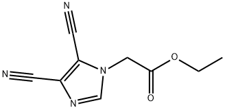 Ethyl 2-(4,5-dicyano-1H-imidazol-1-yl)acetate Struktur