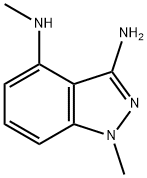 N4,1-Dimethyl-1H-indazole-3,4-diamine Struktur