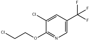 3-Chloro-2-(2-chloroethoxy)-5-(trifluoromethyl) pyridine Struktur