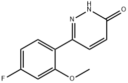 6-(4-Fluoro-2-methoxyphenyl)pyridazin-3(2H)-one Struktur