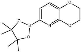 6-(4,4,5,5-Tetramethyl-1,3,2-dioxaborolan-2-yl)-2,3-dihydro-[1,4]dioxino[2,3-b]pyridine Struktur