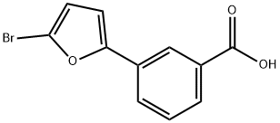 3-(5-Bromo-2-furyl)benzoic acid Struktur