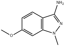 3-Amino-6-methoxy-1-methyl-1H-indazole Struktur