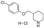 3-[(4-CHLOROPHENOXY)METHYL]PIPERIDINEHYDROCHLORIDE Struktur