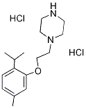 1-[2-(2-ISOPROPYL-5-METHYL-PHENOXY)-ETHYL]-PIPERAZINE DIHYDROCHLORIDE Struktur