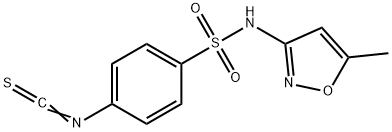 4-ISOTHIOCYANATO-N-(5-METHYLISOXAZOL-3-YL)BENZENESULFONAMIDE Struktur