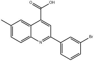 2-(3-BROMOPHENYL)-6-METHYLQUINOLINE-4-CARBOXYLICACID price.