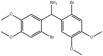 1,1-BIS(2-BROMO-4,5-DIMETHOXYPHENYL)METHANAMINE Struktur