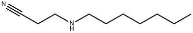 3-(HEPTYLAMINO)PROPANENITRILE Struktur