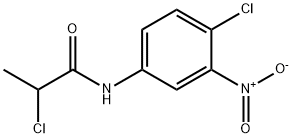 2-CHLORO-N-(4-CHLORO-3-NITROPHENYL)PROPANAMIDE Struktur