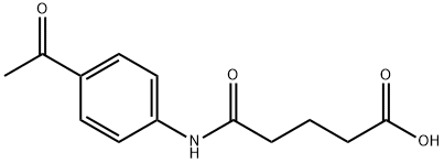 5-[(4-ACETYLPHENYL)AMINO]-5-OXOPENTANOIC ACID Struktur