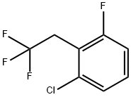 1-CHLORO-3-FLUORO-2-(2,2,2-TRIFLUOROETHYL)BENZENE Struktur