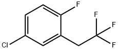 4-CHLORO-1-FLUORO-2-(2,2,2-TRIFLUOROETHYL)BENZENE Struktur