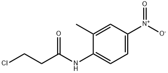 3-chloro-N-(2-methyl-4-nitrophenyl)propanamide Struktur