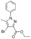 Ethyl 4-bromo-5-methyl-1-phenyl-1H-pyrazole-3-carboxylate Struktur