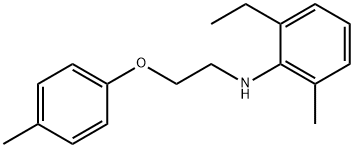 2-Ethyl-6-methyl-N-[2-(4-methylphenoxy)ethyl]-aniline Struktur