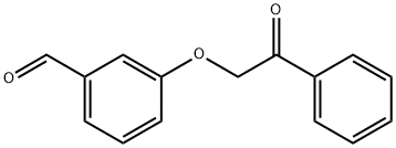 3-(2-Oxo-2-phenylethoxy)benzaldehyde Struktur