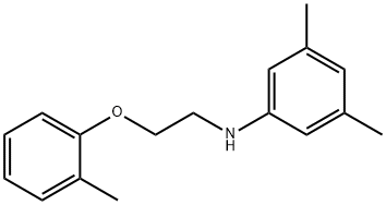 3,5-Dimethyl-N-[2-(2-methylphenoxy)ethyl]aniline Struktur