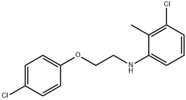 3-Chloro-N-[2-(4-chlorophenoxy)ethyl]-2-methylaniline Struktur