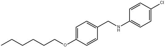 4-Chloro-N-[4-(hexyloxy)benzyl]aniline Struktur