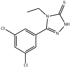 5-(3,4-Dichlorophenyl)-4-ethyl-4H-1,2,4-triazole-3-thiol Struktur