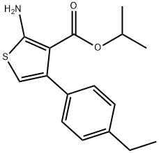 Isopropyl 2-amino-4-(4-ethylphenyl)thiophene-3-carboxylate Struktur