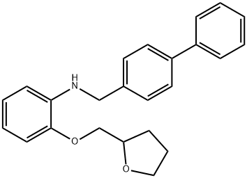 N-([1,1'-Biphenyl]-4-ylmethyl)-2-(tetrahydro-2-furanylmethoxy)aniline Struktur