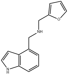 N-(2-Furylmethyl)-N-(1H-indol-4-ylmethyl)amine Struktur