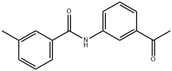 N-(3-Acetylphenyl)-3-methylbenzamide Struktur