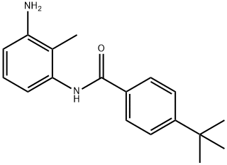 N-(3-Amino-2-methylphenyl)-4-(tert-butyl)benzamide Struktur