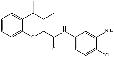 N-(3-Amino-4-chlorophenyl)-2-[2-(sec-butyl)-phenoxy]acetamide Struktur