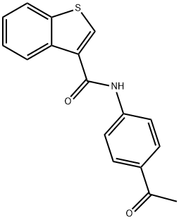 N-(4-Acetylphenyl)-1-benzothiophene-3-carboxamide Struktur