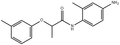 N-(4-Amino-2-methylphenyl)-2-(3-methylphenoxy)-propanamide Struktur