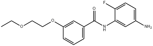 N-(5-Amino-2-fluorophenyl)-3-(2-ethoxyethoxy)-benzamide Struktur