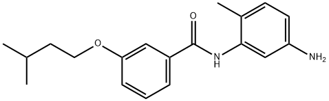 N-(5-Amino-2-methylphenyl)-3-(isopentyloxy)-benzamide Struktur