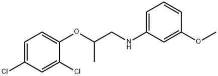 N-[2-(2,4-Dichlorophenoxy)propyl]-3-methoxyaniline Struktur