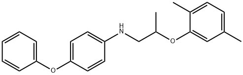 N-[2-(2,5-Dimethylphenoxy)propyl]-4-phenoxyaniline Struktur