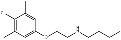 N-[2-(4-Chloro-3,5-dimethylphenoxy)ethyl]-1-butanamine Struktur